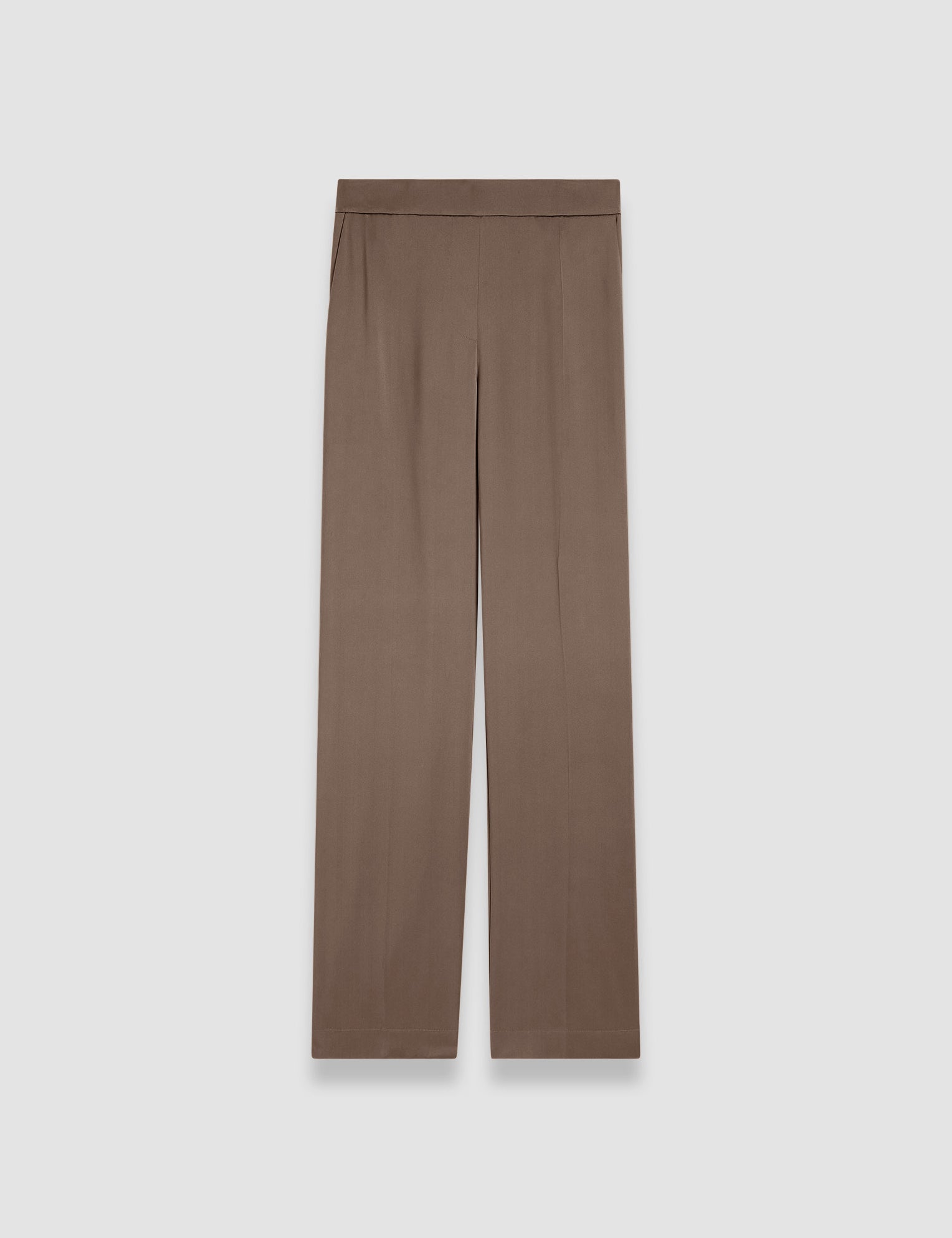 Grey Tova Silk Satin Trousers - Joseph