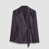 Purple Joubert Silk Satin Jacket - Joseph