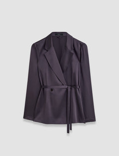 Purple Joubert Silk Satin Jacket - Joseph