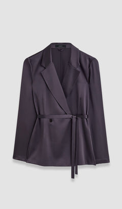 Purple Joubert Silk Satin Jacket - Joseph