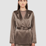 Grey Joubert Silk Satin Jacket - Joseph