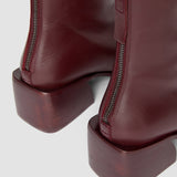 Purple Leather Ankle Boots - Joseph