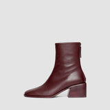 Purple Leather Ankle Boots - Joseph