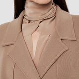 Beige Milano Knitted Wool Coat - Joseph