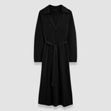 Black Milano Knitted Wool Dress - Joseph