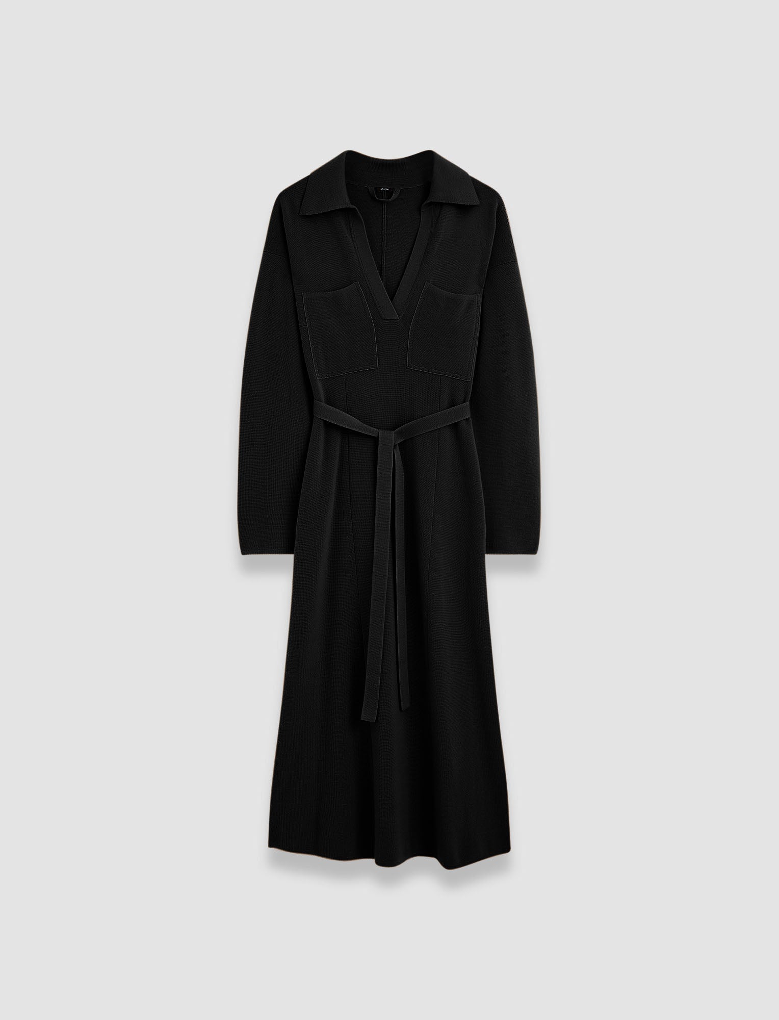 noir-robe-en-laine-maille-milano-JOSEPH