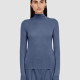 Blue Cashair High Neck Jumper - Joseph