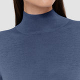 Blue Cashair High Neck Jumper - Joseph