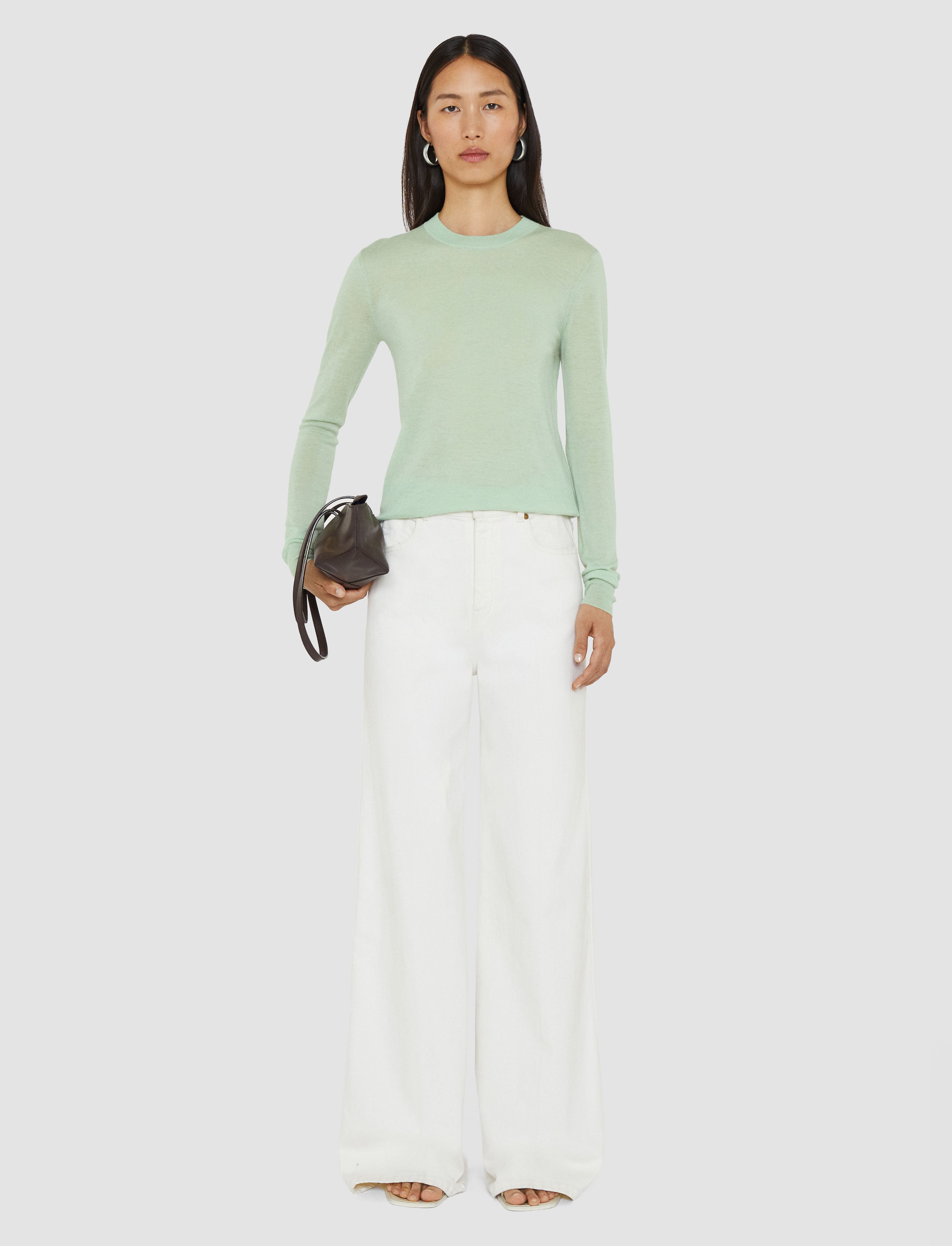vert-pull-col-rond-en-cashair-JOSEPH