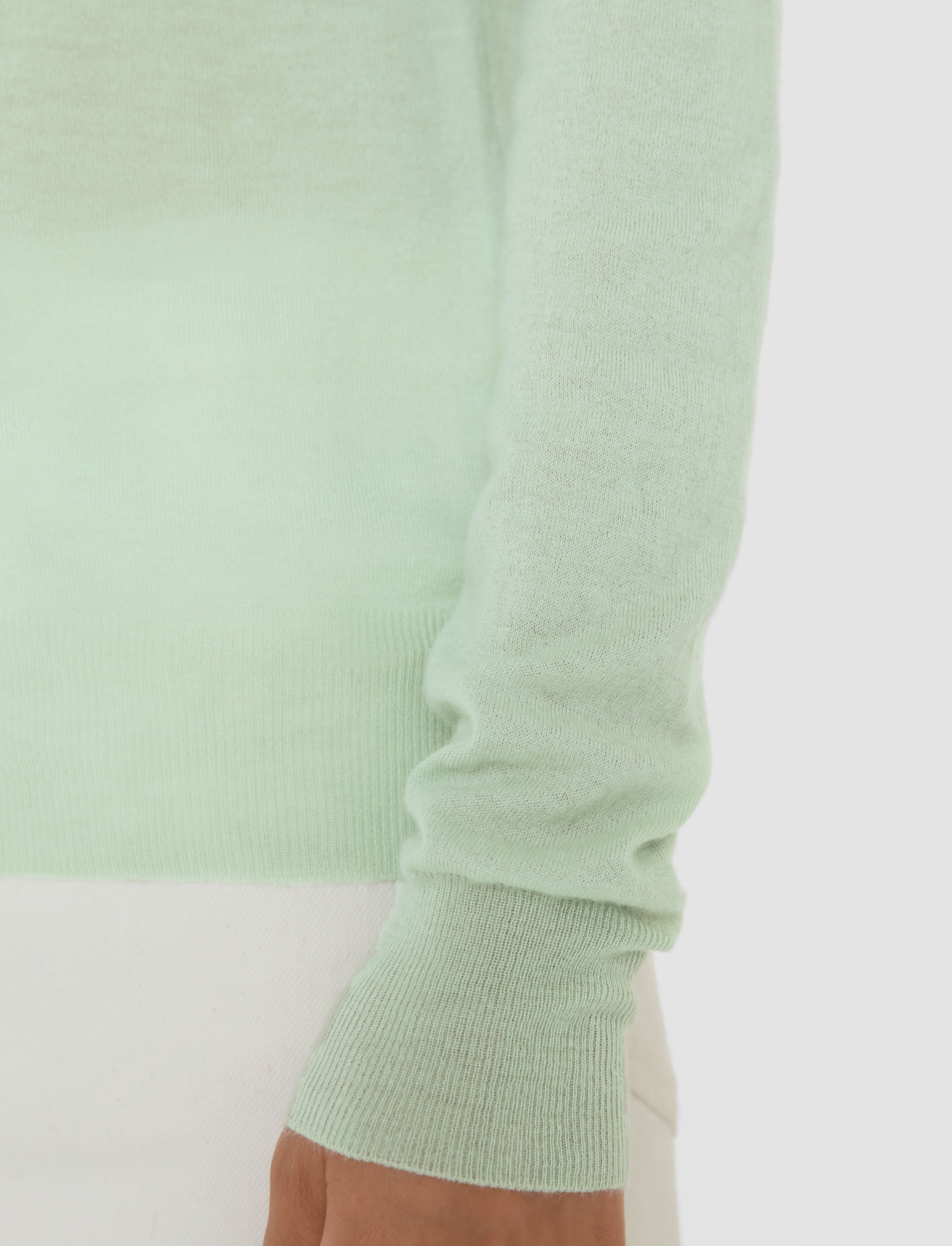 vert-pull-col-rond-en-cashair-JOSEPH
