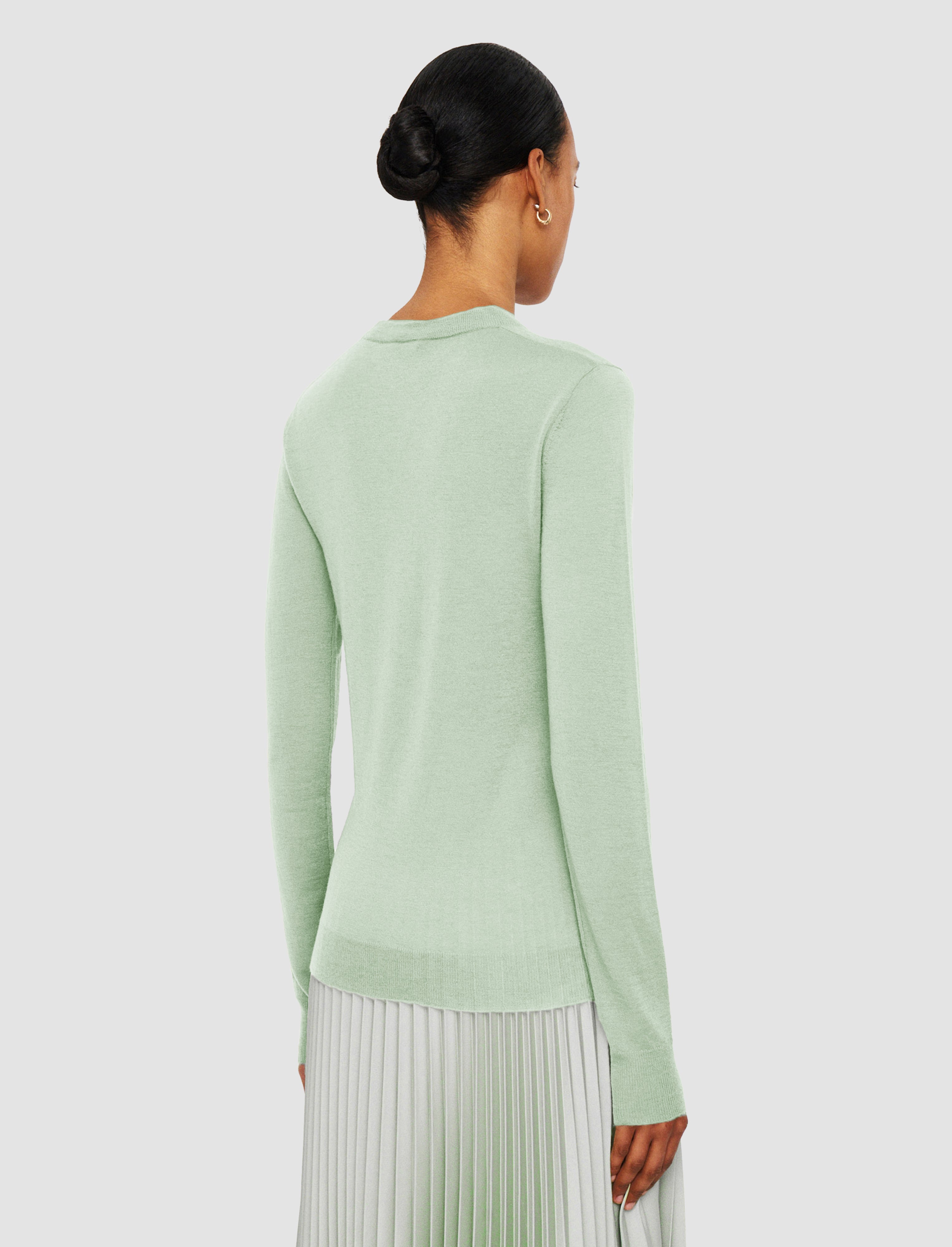 green-cashair-round-neck-jumper-JOSEPH