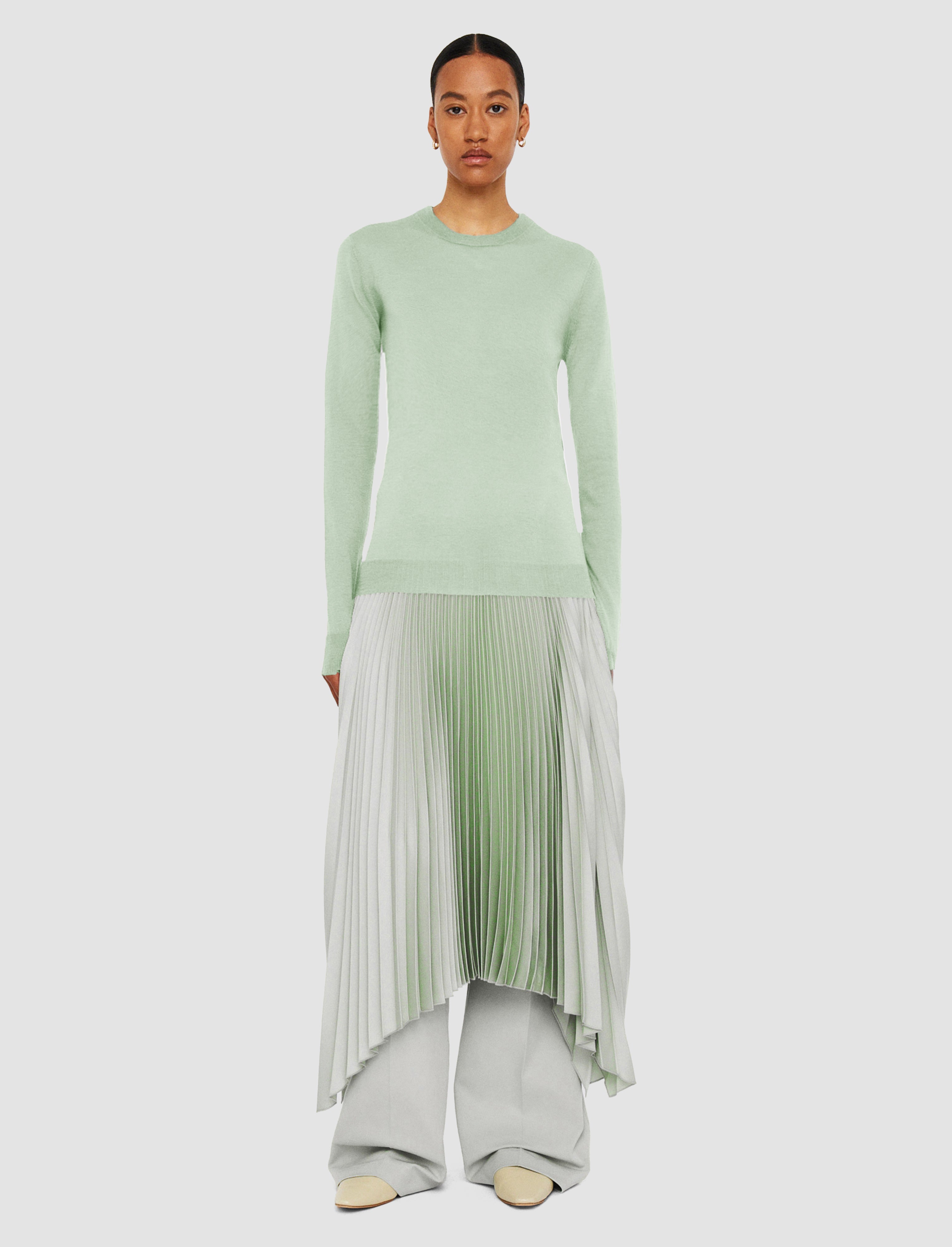 green-cashair-round-neck-jumper-JOSEPH