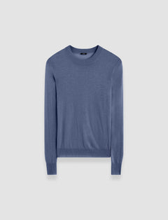 Blue Cashair Round Neck Jumper - Joseph