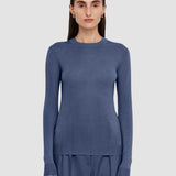 Blue Cashair Round Neck Jumper - Joseph