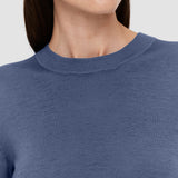 Blue Cashair Round Neck Jumper - Joseph