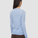 Blue Cashair Round Neck Jumper - Joseph