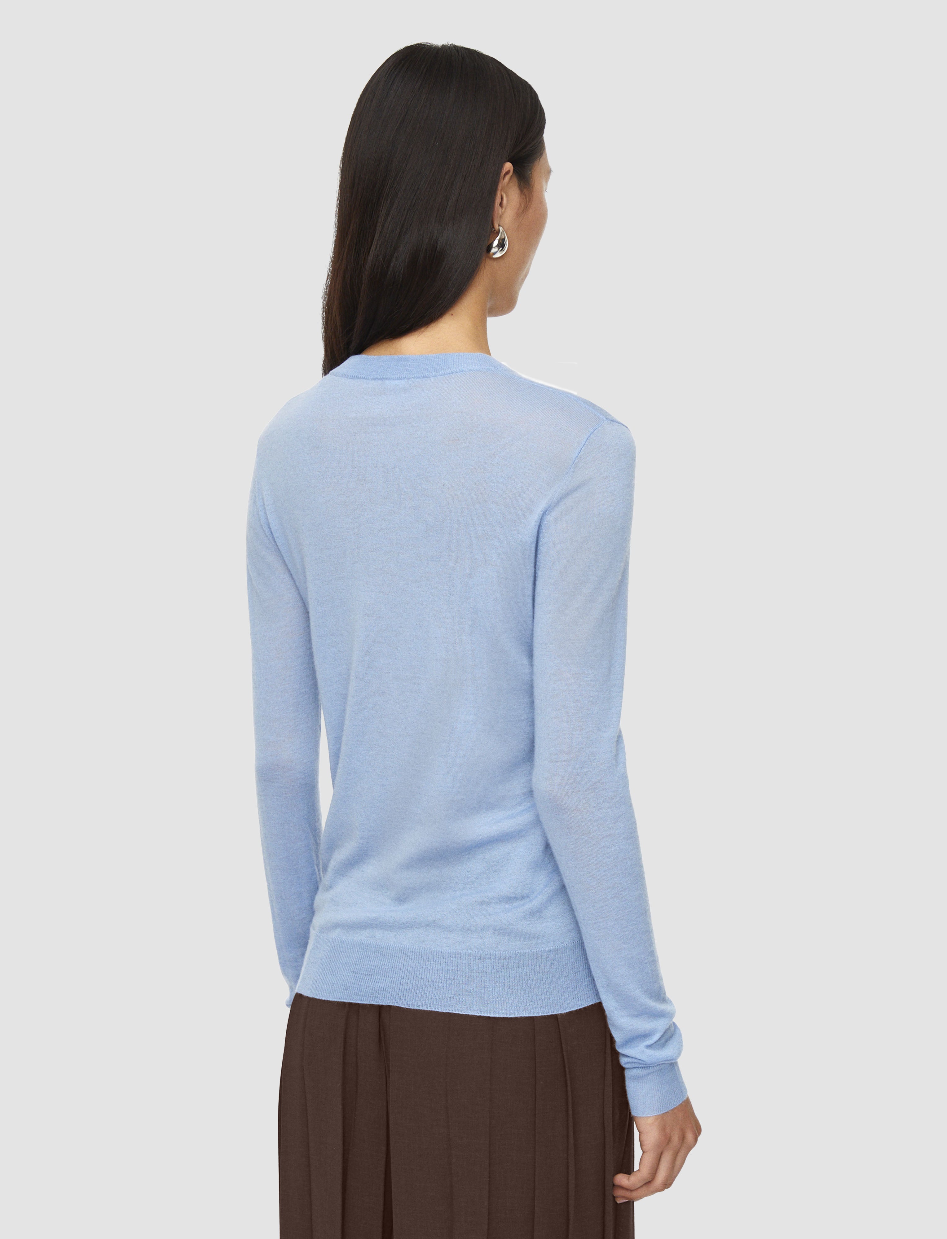 bleu-pull-col-rond-en-cashair-JOSEPH