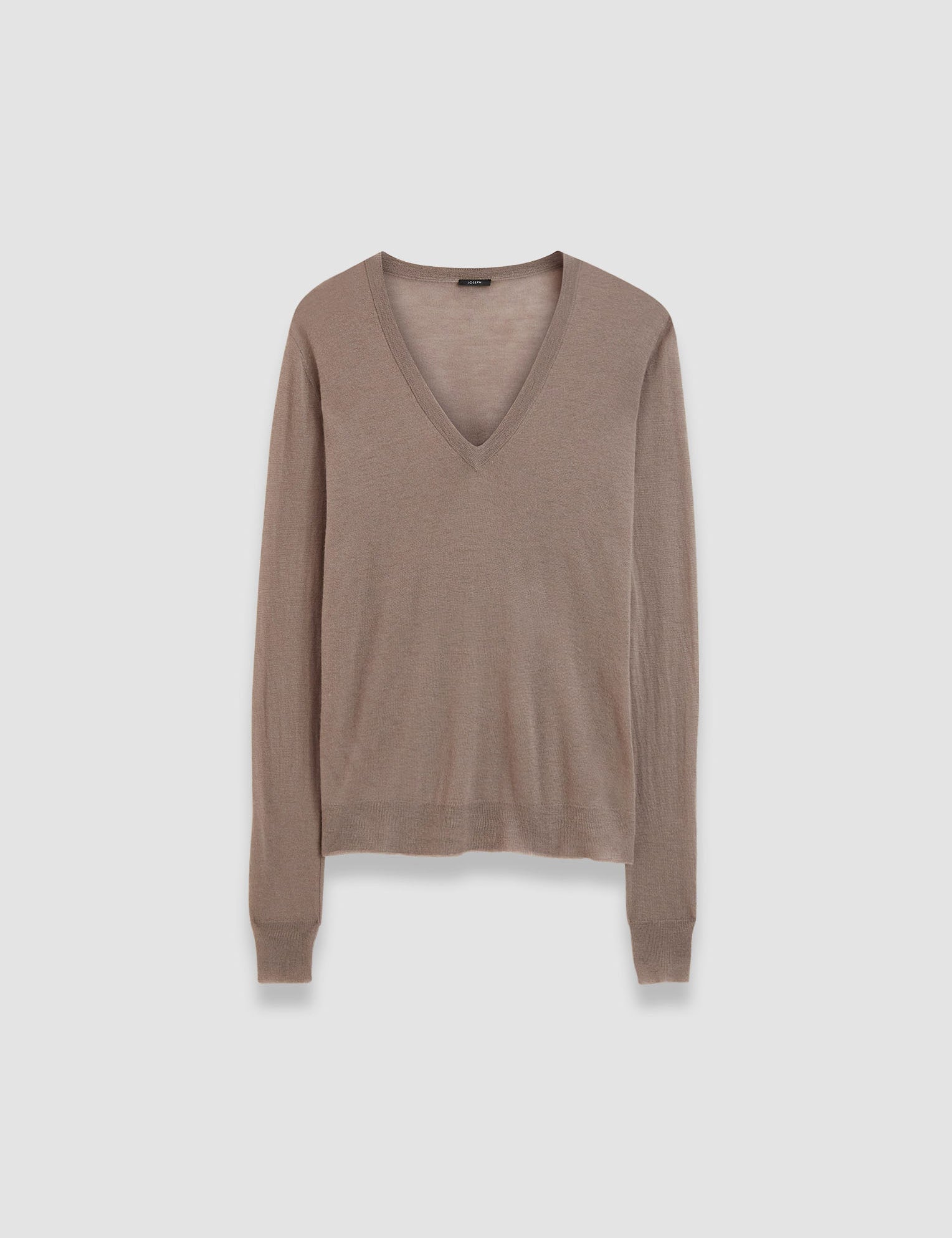 Grey Cashair V Neck Jumper - Joseph