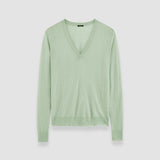 Green Cashair V Neck Jumper - Joseph