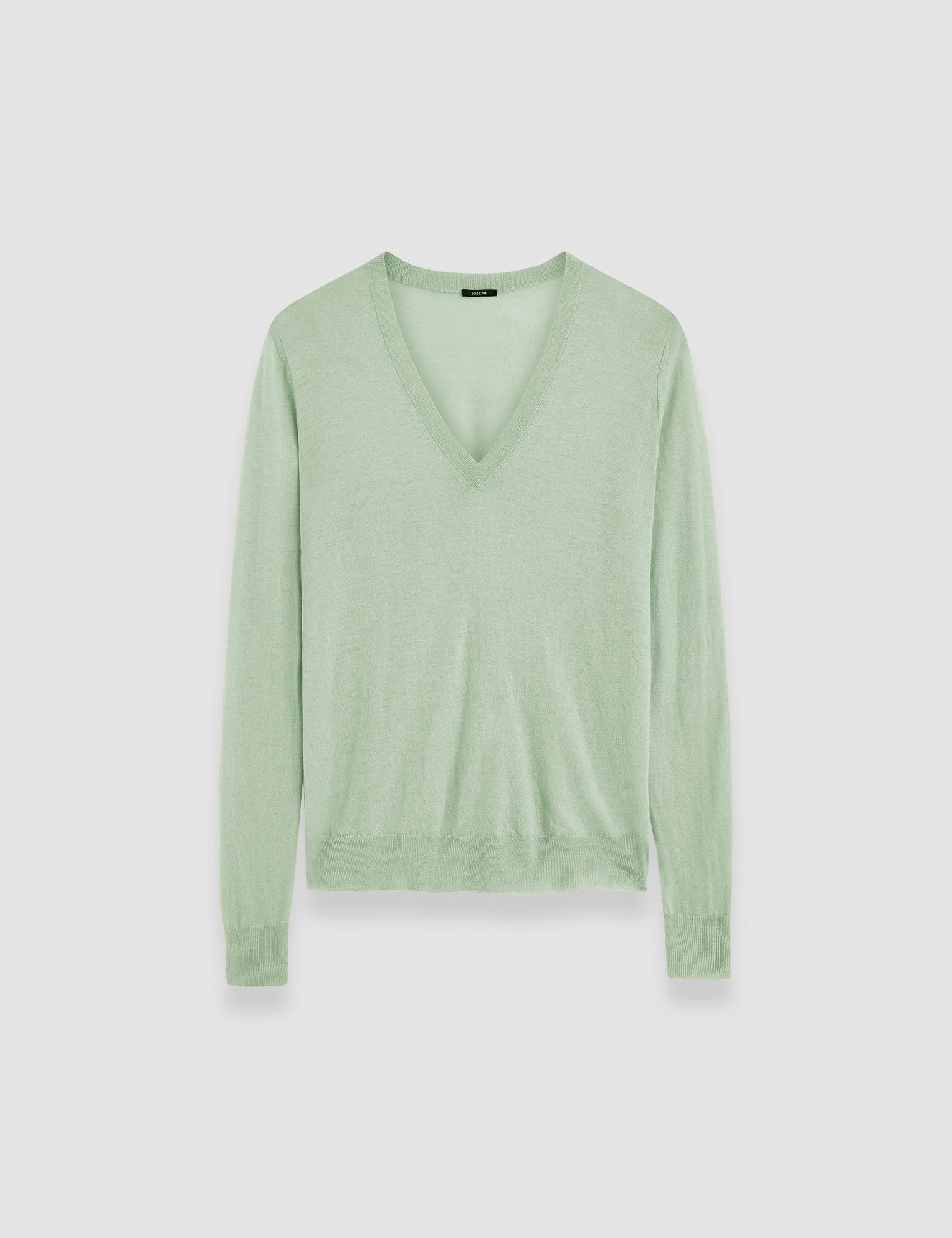 Green Cashair V Neck Jumper - Joseph