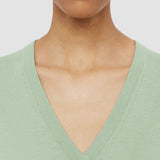 Green Cashair V Neck Jumper - Joseph