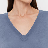 Blue Cashair V Neck Jumper - Joseph