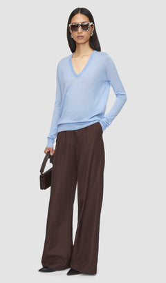Blue Cashair V Neck Jumper - Joseph