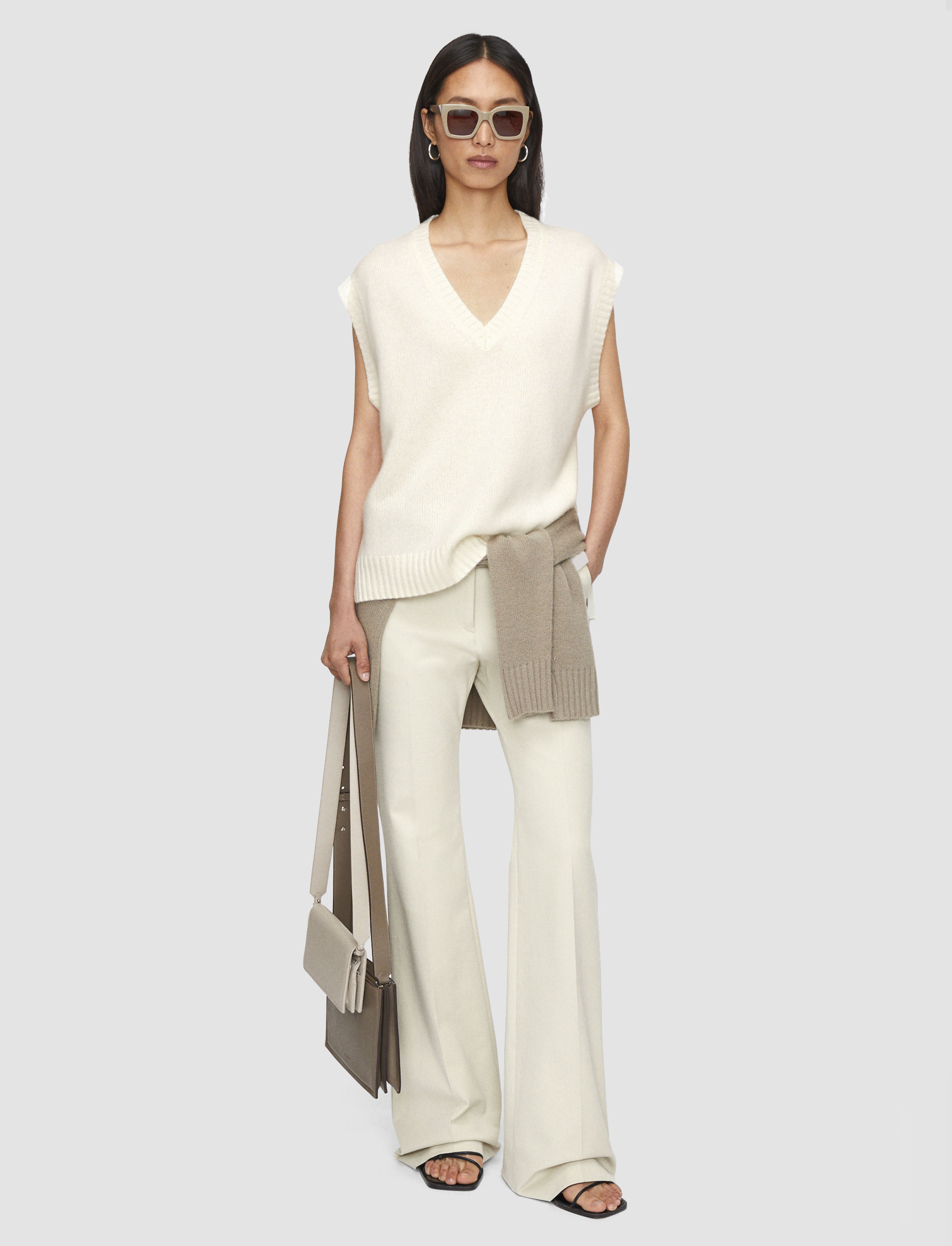 white-open-cashmere-vest-JOSEPH