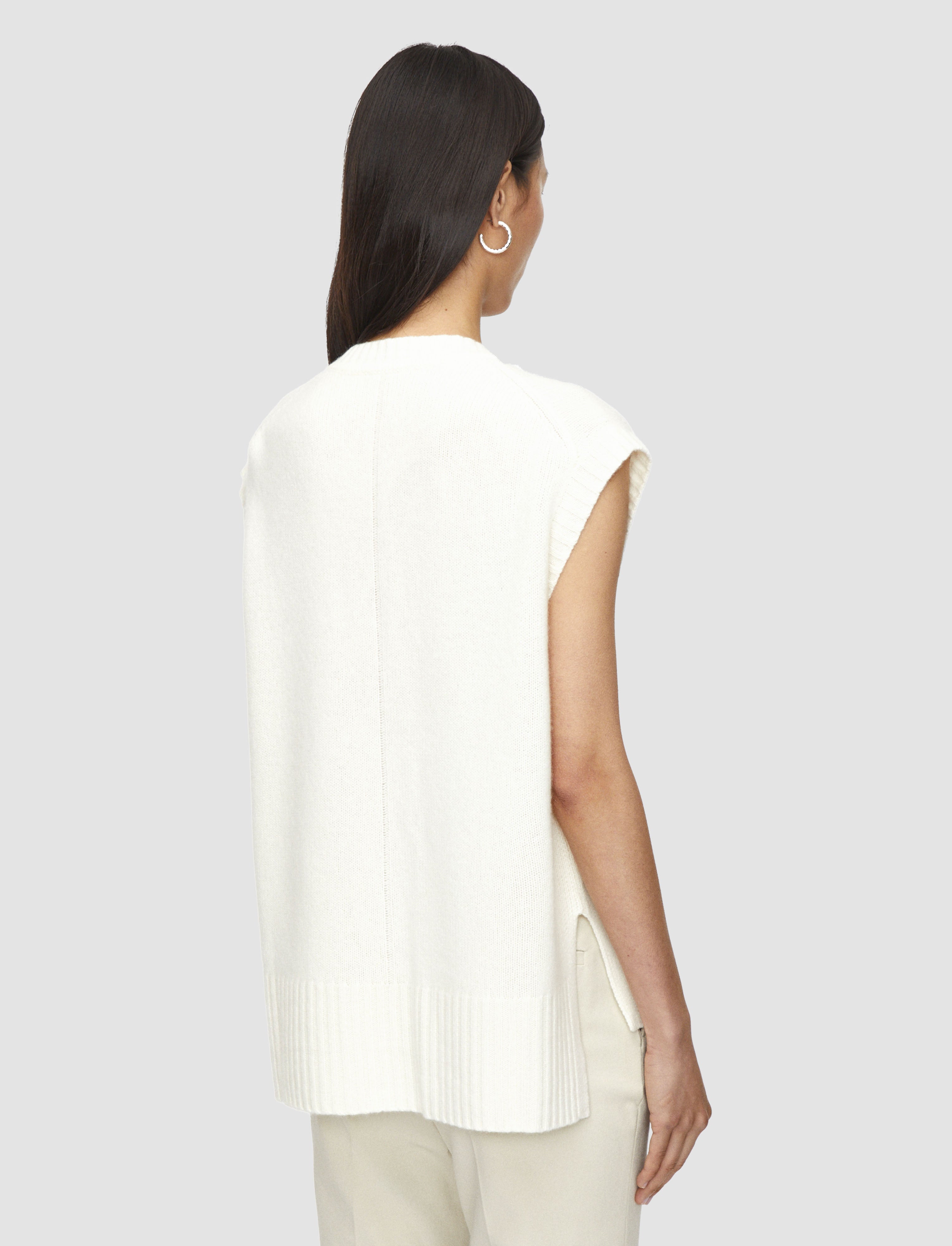 white-open-cashmere-vest-JOSEPH