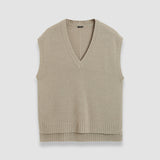 Grey Open Cashmere Vest - Joseph