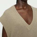 Grey Open Cashmere Vest - Joseph