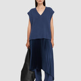 Blue Open Cashmere Vest - Joseph