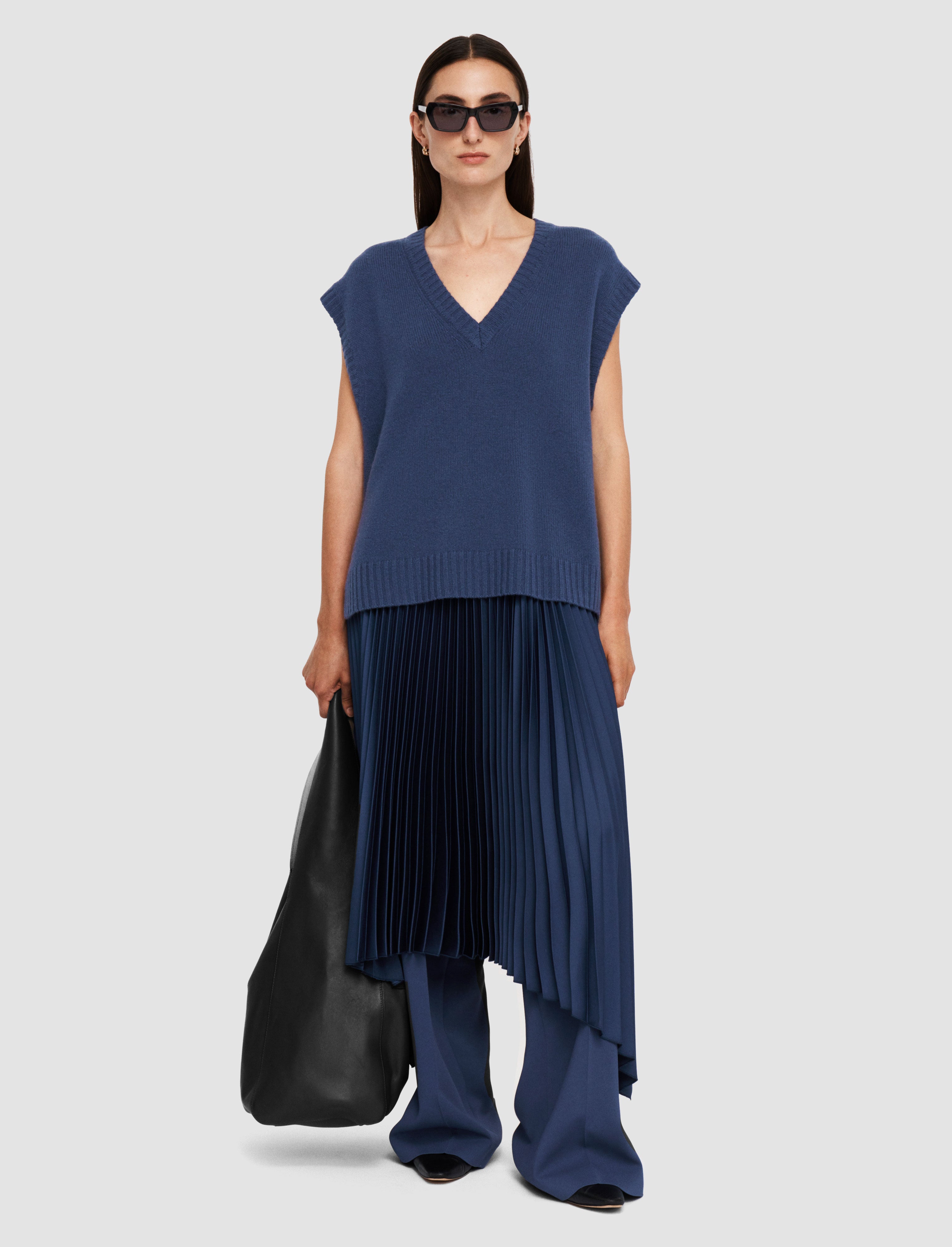 blue-open-cashmere-vest-JOSEPH