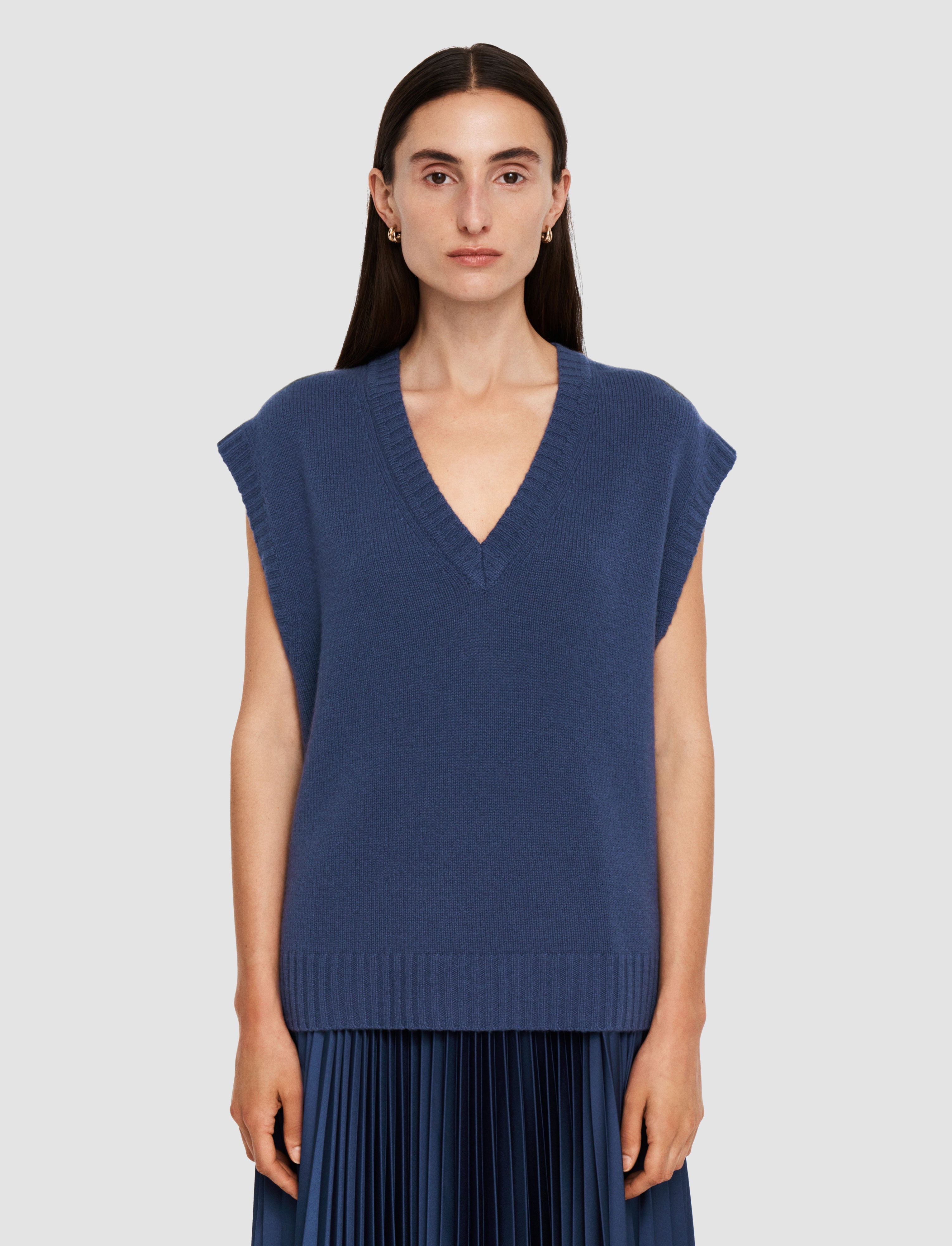 blue-open-cashmere-vest-JOSEPH