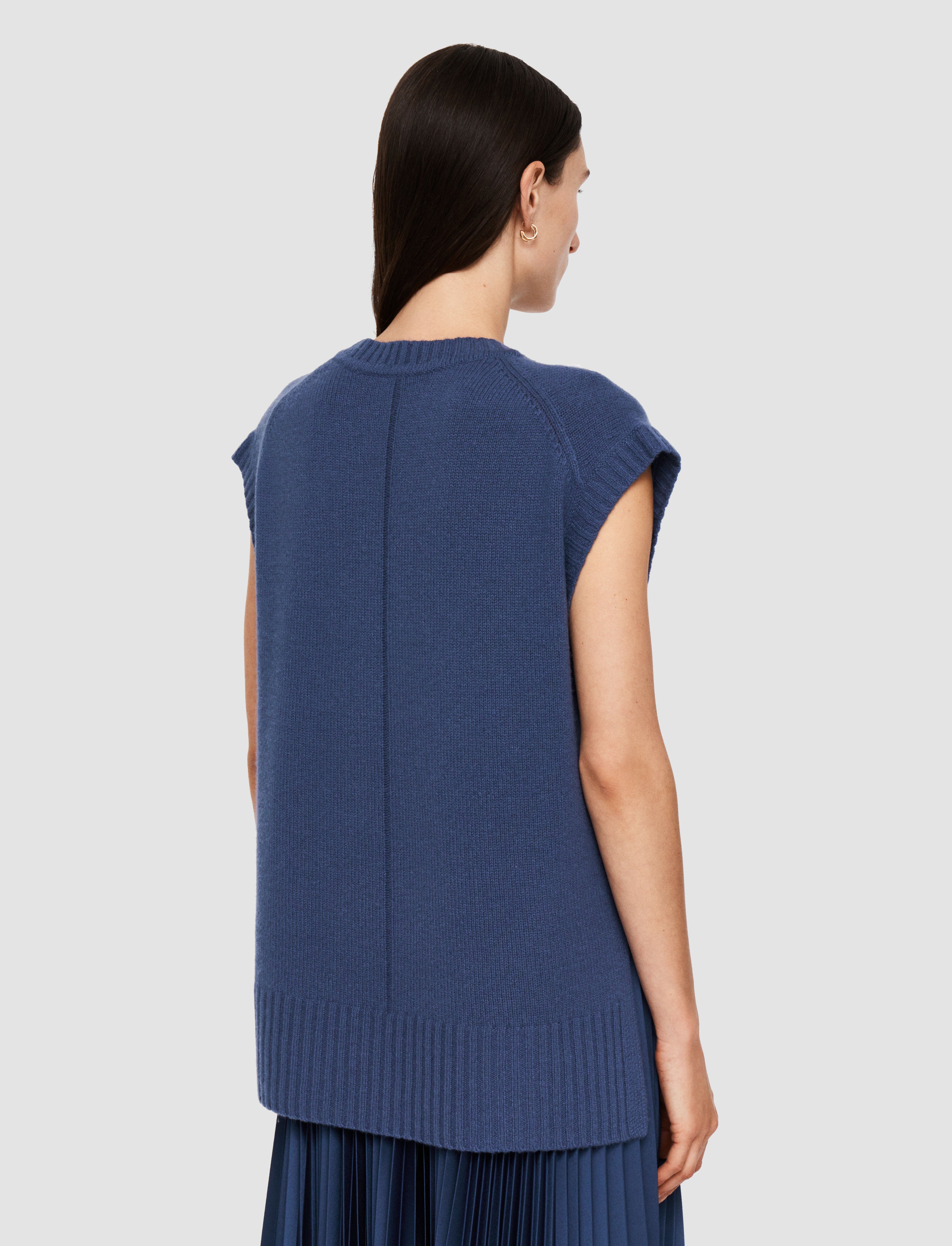 blue-open-cashmere-vest-JOSEPH