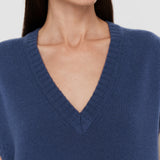 Blue Open Cashmere Vest - Joseph