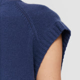 Blue Open Cashmere Vest - Joseph