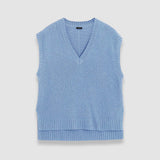 Blue Open Cashmere Vest - Joseph