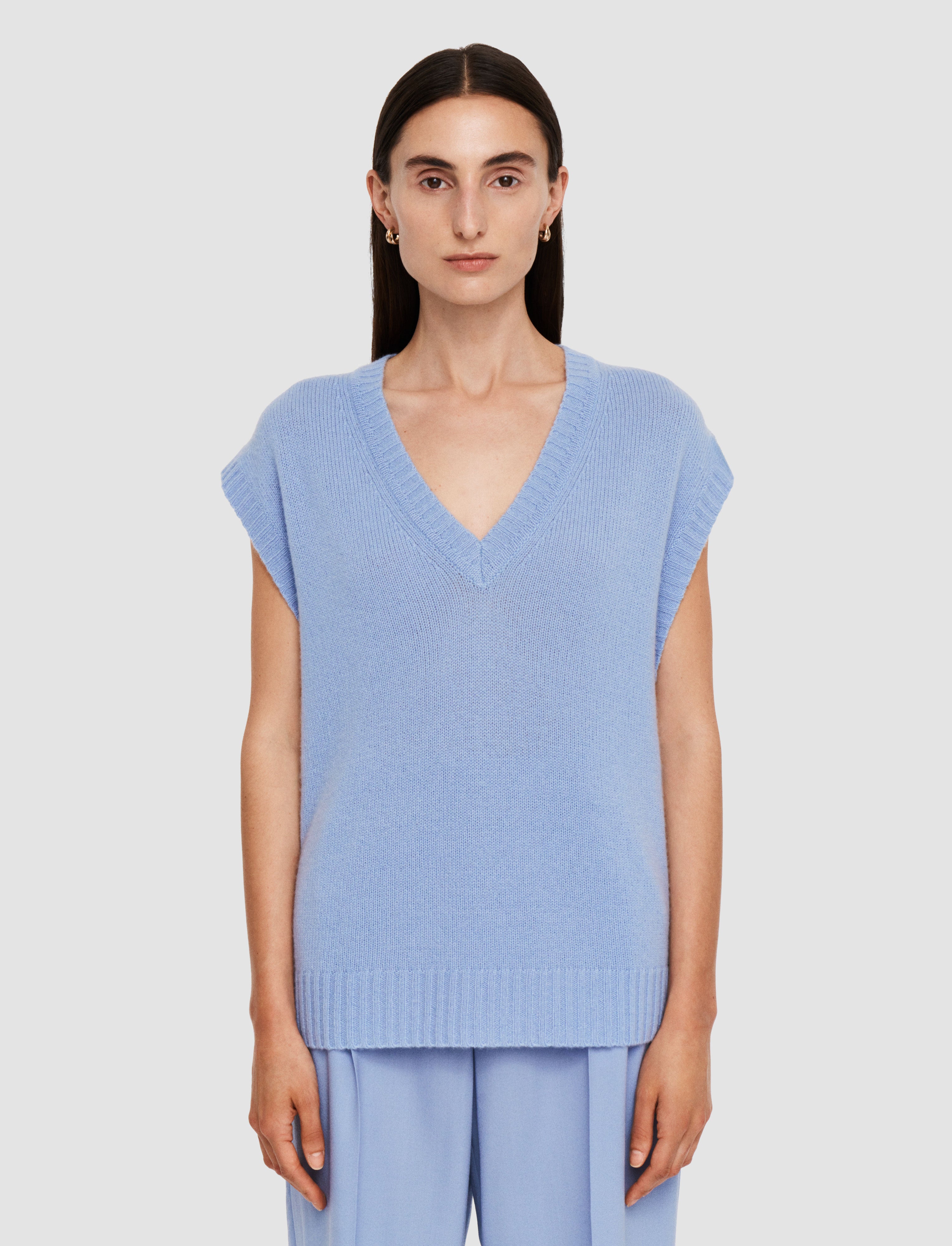 blue-open-cashmere-vest-JOSEPH