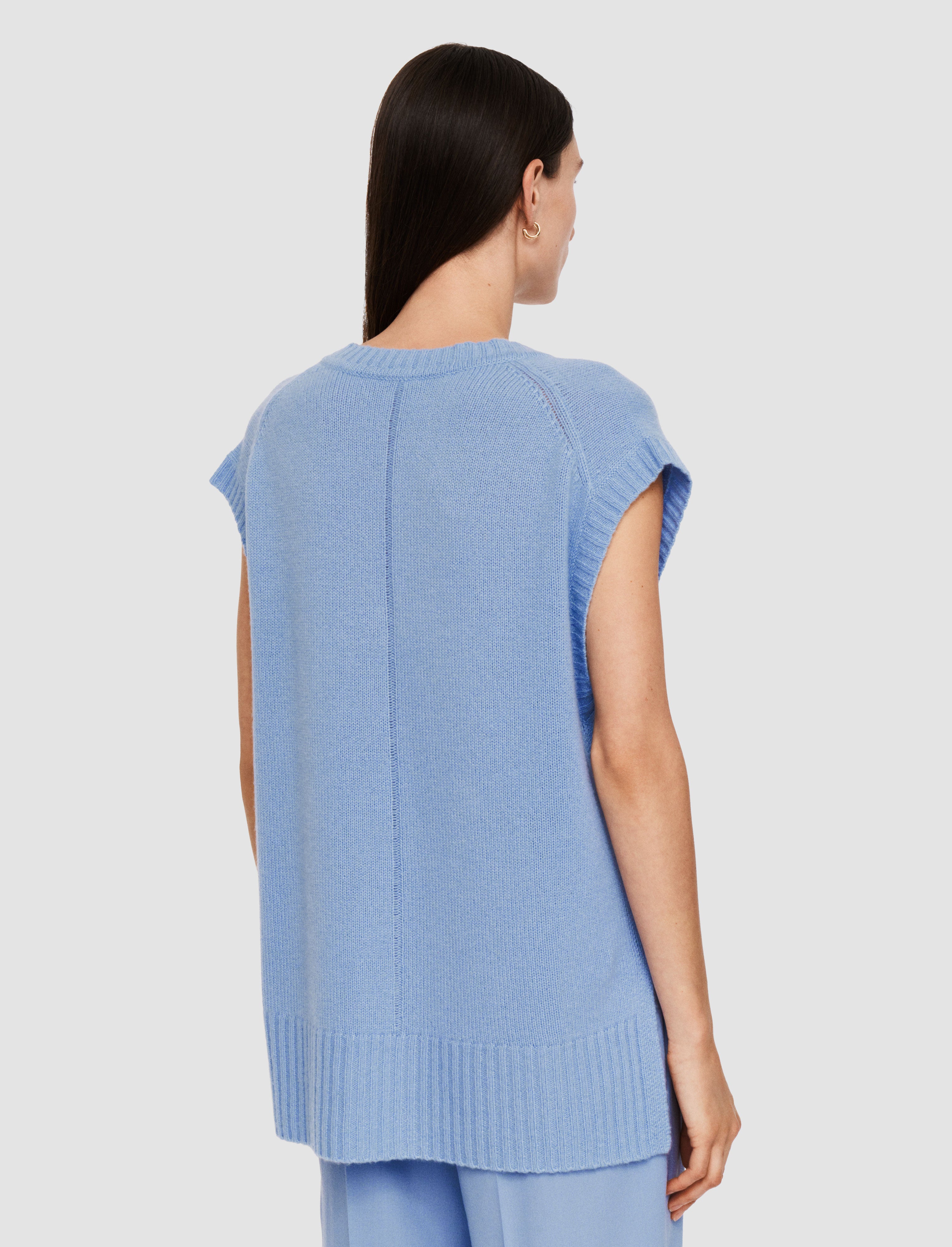 blue-open-cashmere-vest-JOSEPH