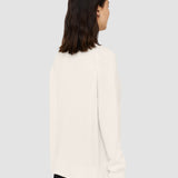 White Open Cashmere Round Neck Jumper - Joseph