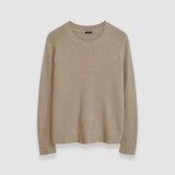 Grey Open Cashmere Round Neck Jumper - Joseph