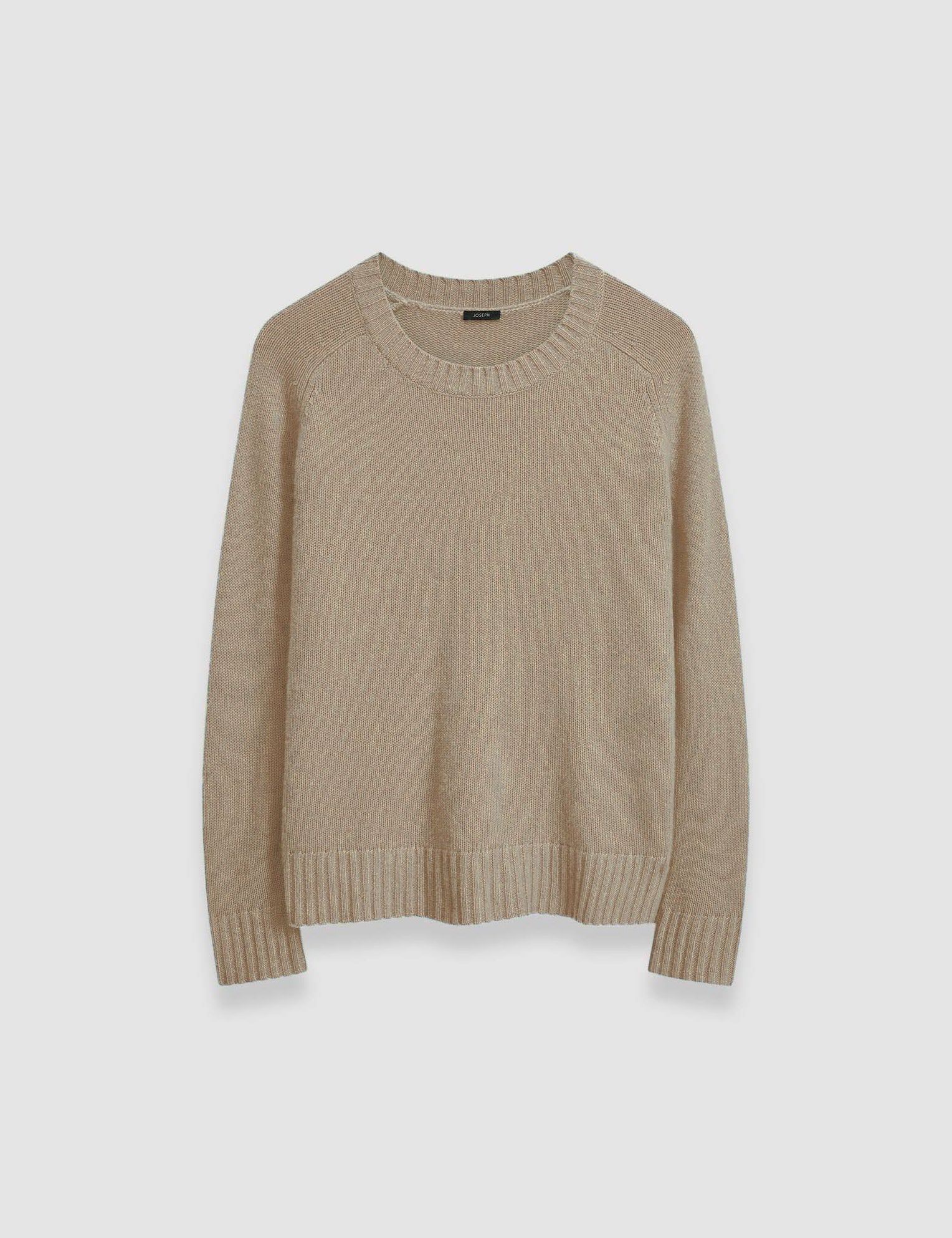 Grey Open Cashmere Round Neck Jumper - Joseph