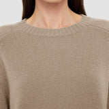 Grey Open Cashmere Round Neck Jumper - Joseph