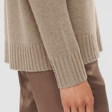 Grey Open Cashmere Round Neck Jumper - Joseph