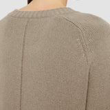 Grey Open Cashmere Round Neck Jumper - Joseph