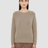 Grey Open Cashmere Round Neck Jumper - Joseph