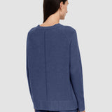 Blue Open Cashmere Round Neck Jumper - Joseph