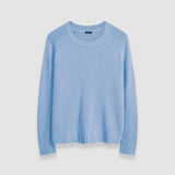 Blue Open Cashmere Round Neck Jumper - Joseph