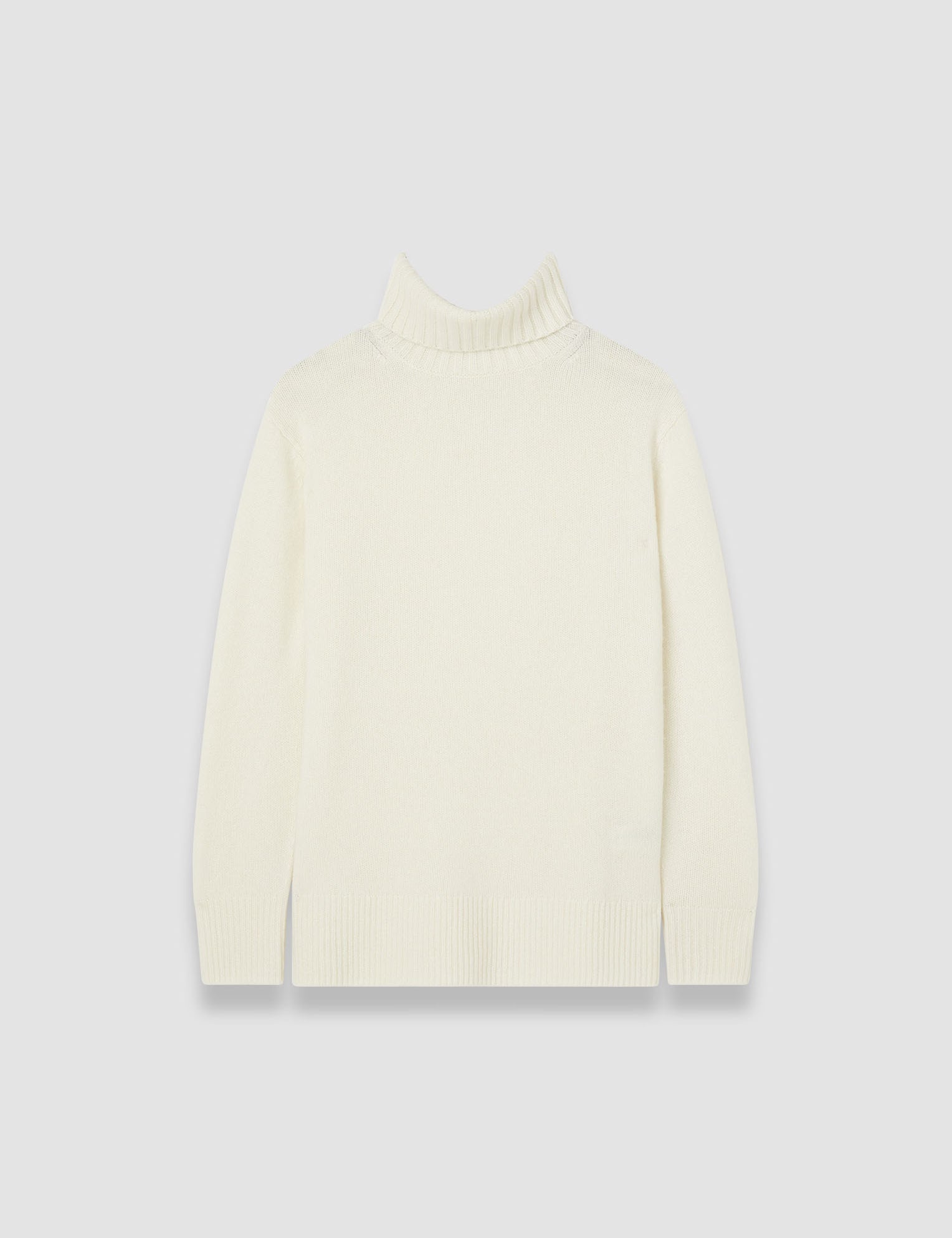 White Open Cashmere High Neck Jumper - Joseph